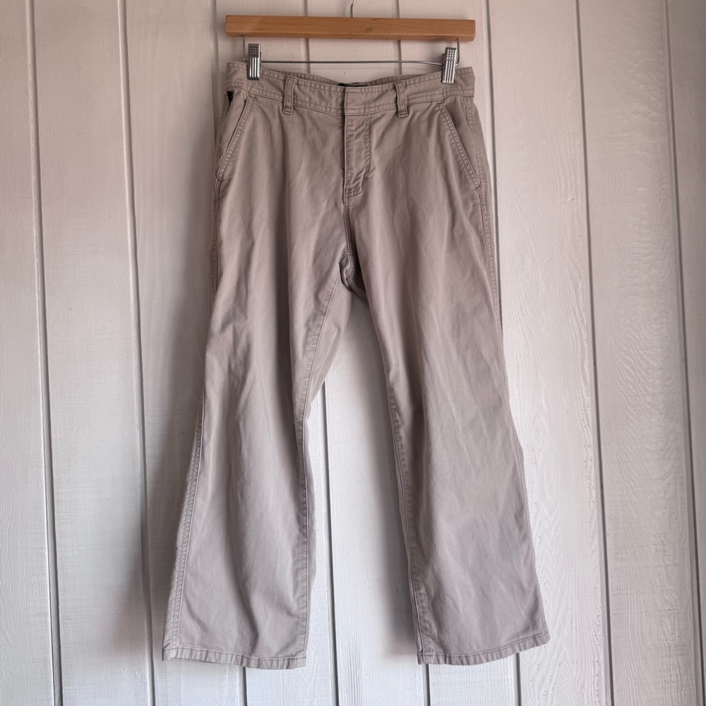 Vintage Polo Jeans Ralph Lauren Beige Cropped Pants - Picture 1 of 6